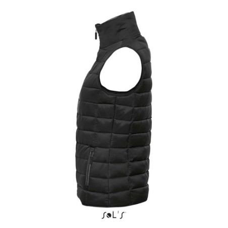 Gilet Bodywarmer Femme Personnalisé Éco-responsable - WAVE Taille textile : S Couleurs : noir impression haute définition