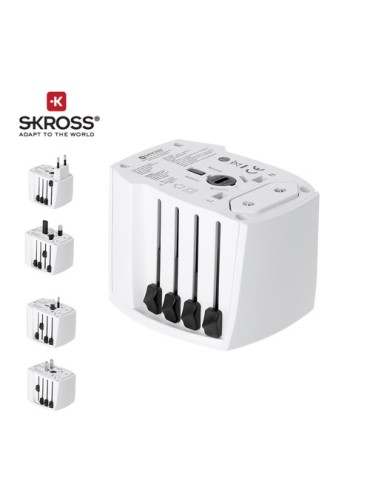 Adaptateur Voyage Universel Skross MUV USB 30W PD Couleurs : blanc