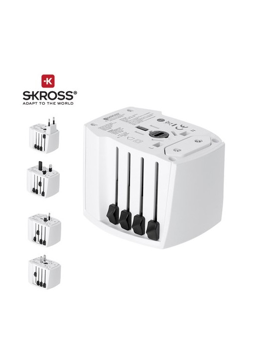Adaptateur Voyage Universel Skross MUV USB 30W PD Couleurs : blanc