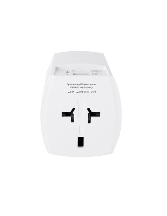 Adaptateur Voyage Universel Skross MUV USB 30W PD Couleurs : blanc personnalisable avec votre logo