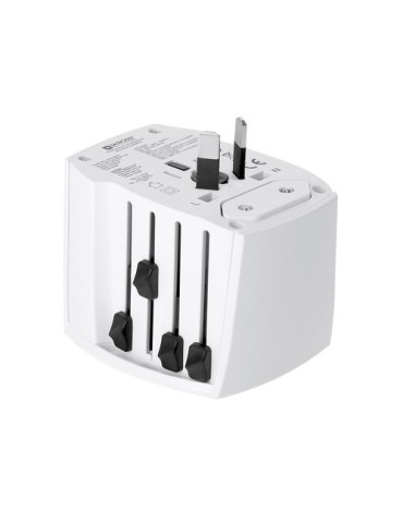 Adaptateur Voyage Universel Skross MUV USB 30W PD Couleurs : blanc cadeau entreprise pas cher