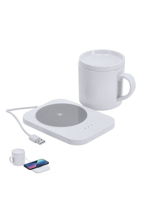 Chauffe Tasses Chargeur Wasoox Matières : céramique Couleurs : blanc