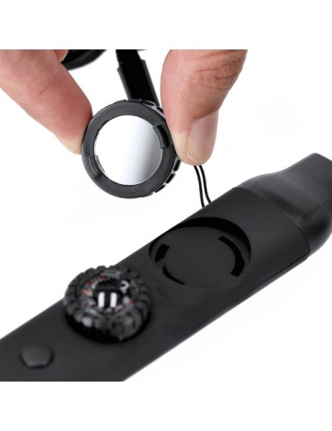 Sifflet De Survie Palorix Couleurs : noir marquage laser ultra précis