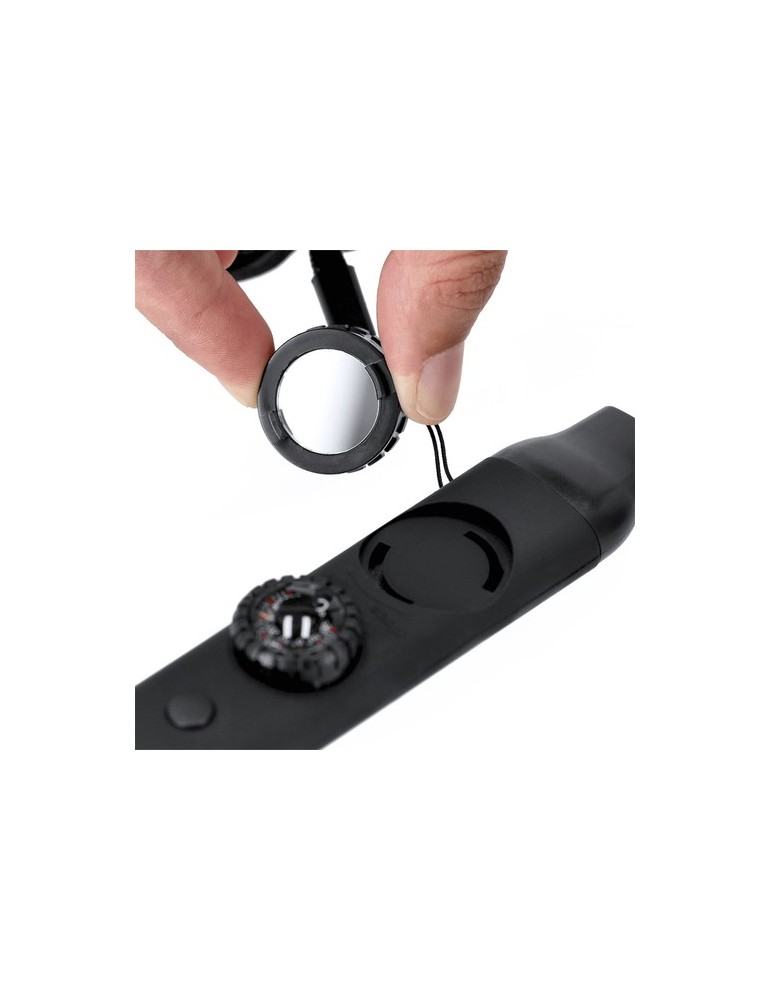 Sifflet De Survie Palorix Couleurs : noir marquage laser ultra précis