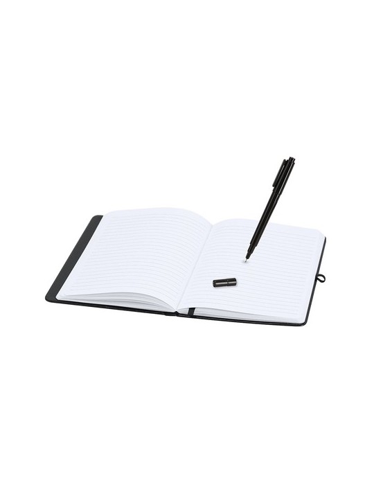 Bloc Notes Ardoise Kudar Couleurs : noir Matières : PU recyclé marquage laser ultra précis