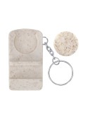 Porte-Clés Monnaie Support Lansan Couleurs : naturel Matières : paille de blé personnalisable avec votre logo