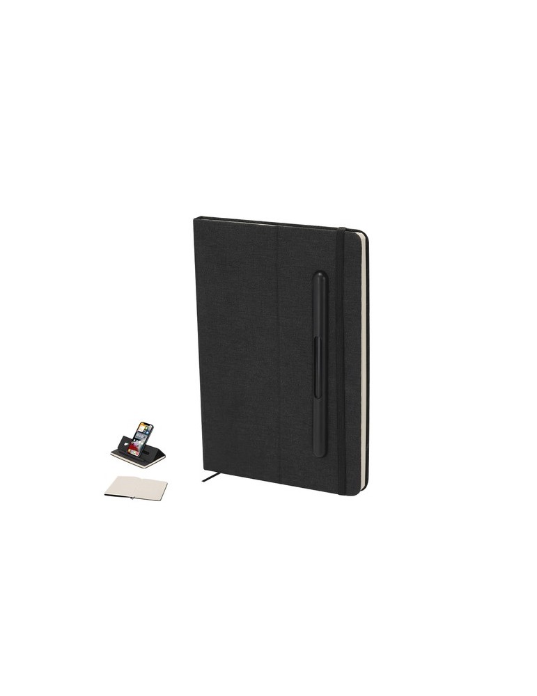 Bloc Notes Support Lemard Couleurs : noir Matières : polyester recyclé