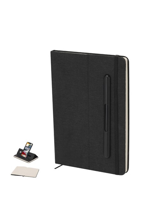 Bloc Notes Support Lemard Couleurs : noir Matières : polyester recyclé