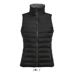 Gilet Bodywarmer Femme Personnalisé Éco-responsable - WAVE Taille textile : M Couleurs : noir cadeau entreprise pas cher