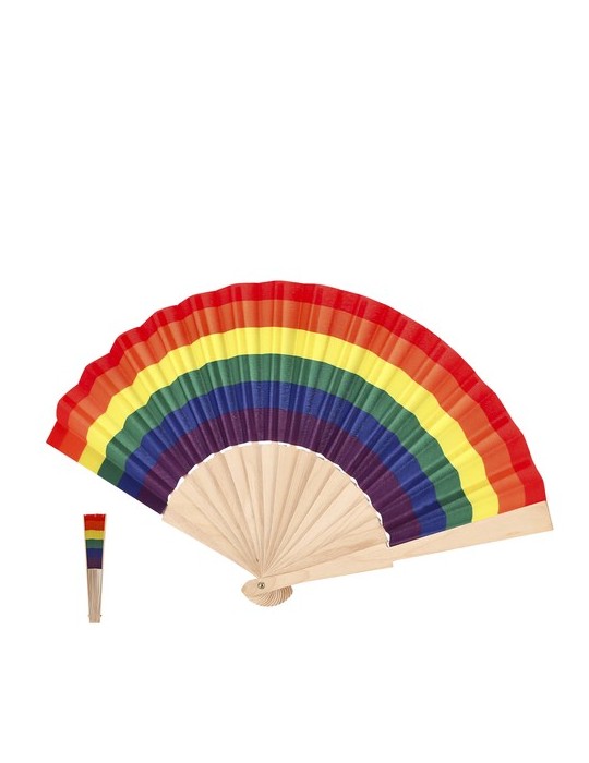 Éventail Prokip Matières : bois Couleurs : rainbow