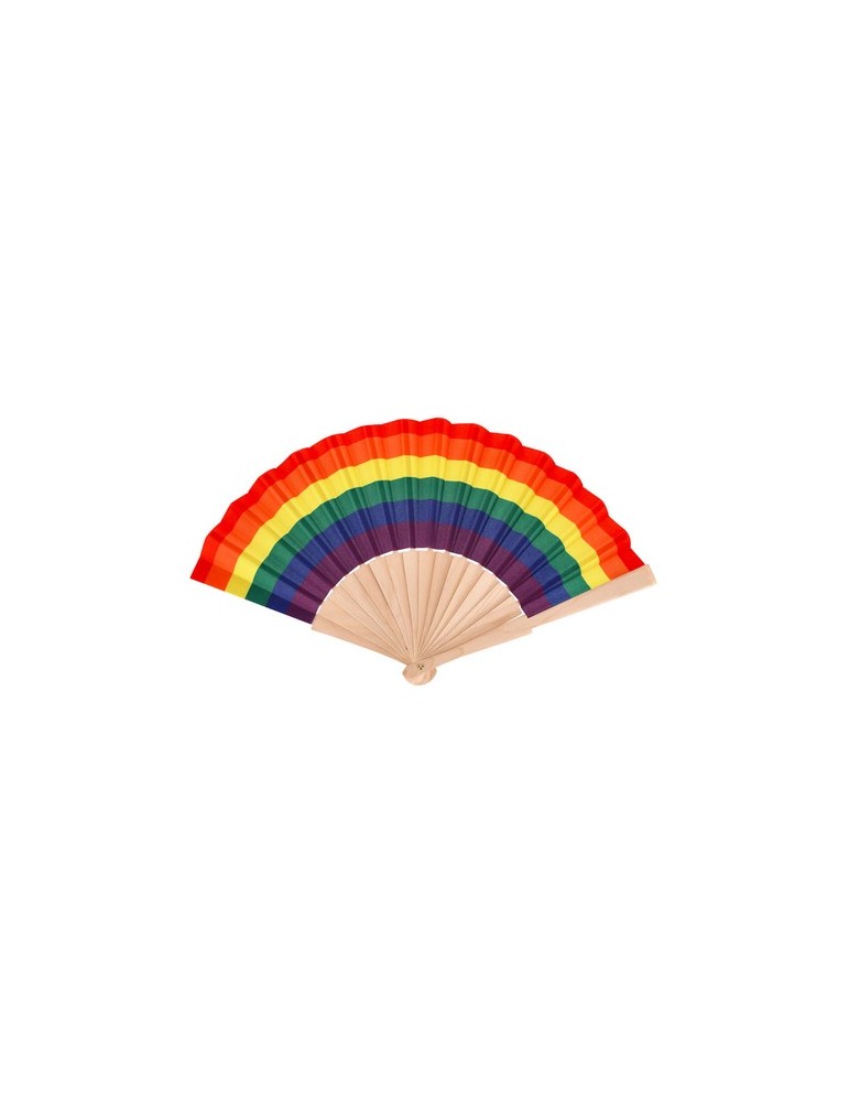 Éventail Prokip Matières : bois Couleurs : rainbow personnalisable avec votre logo