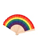 Éventail Prokip Matières : bois Couleurs : rainbow cadeau entreprise pas cher