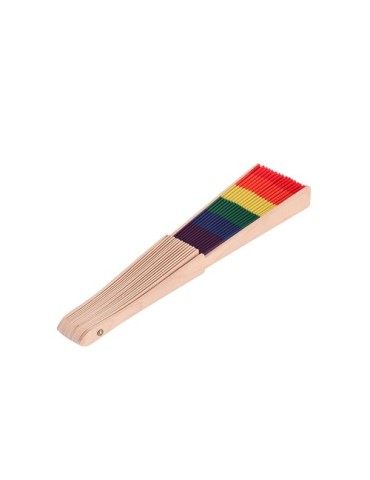Éventail Prokip Matières : bois Couleurs : rainbow goodies publicitaire événementiel
