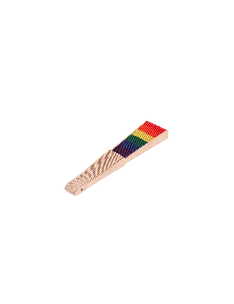 Éventail Prokip Matières : bois Couleurs : rainbow goodies publicitaire événementiel