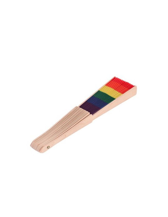 Éventail Prokip Matières : bois Couleurs : rainbow goodies publicitaire événementiel