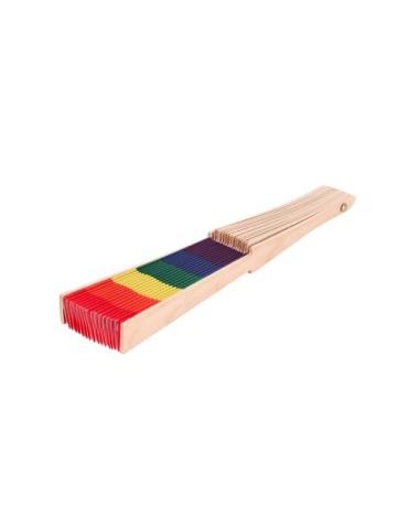Éventail Prokip Matières : bois Couleurs : rainbow marquage laser ultra précis