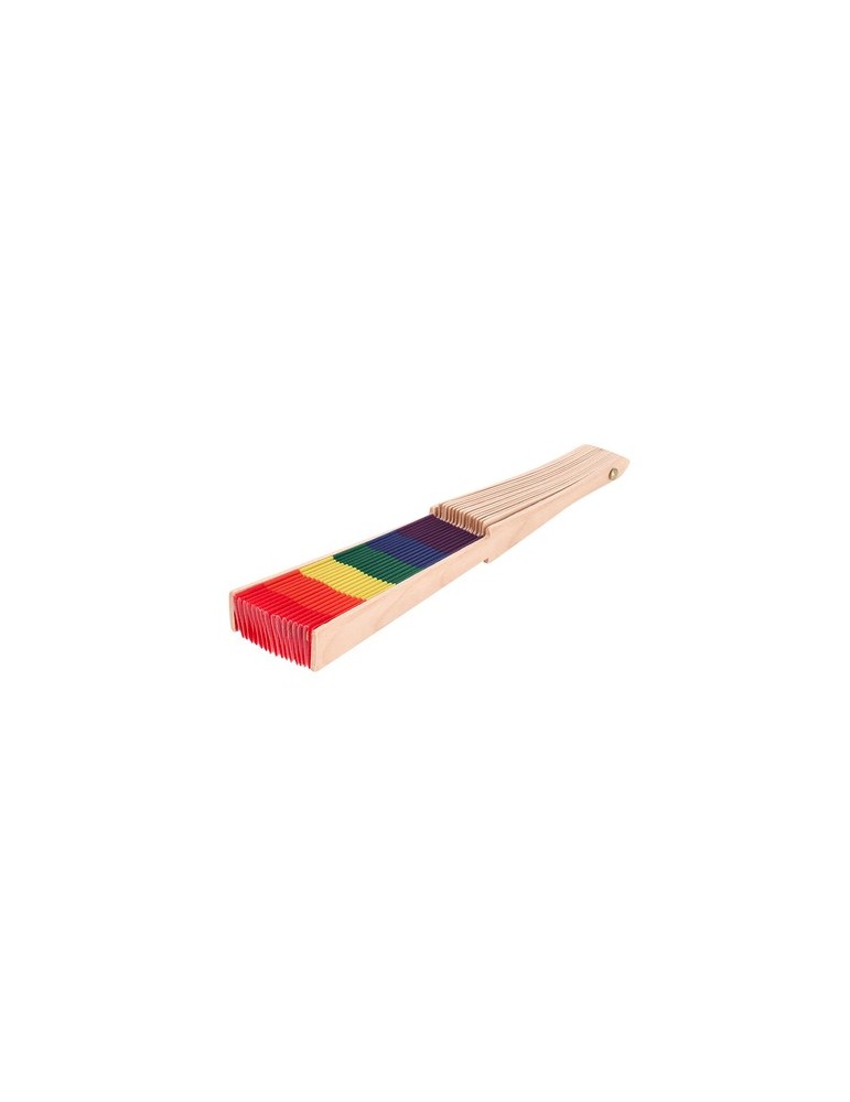 Éventail Prokip Matières : bois Couleurs : rainbow marquage laser ultra précis