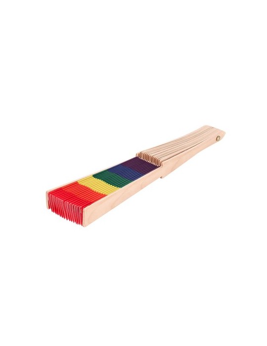 Éventail Prokip Matières : bois Couleurs : rainbow marquage laser ultra précis