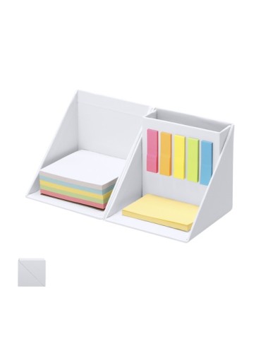 Porte-Crayons Porte Notes Trigris Matières : carton recyclé Couleurs : blanc