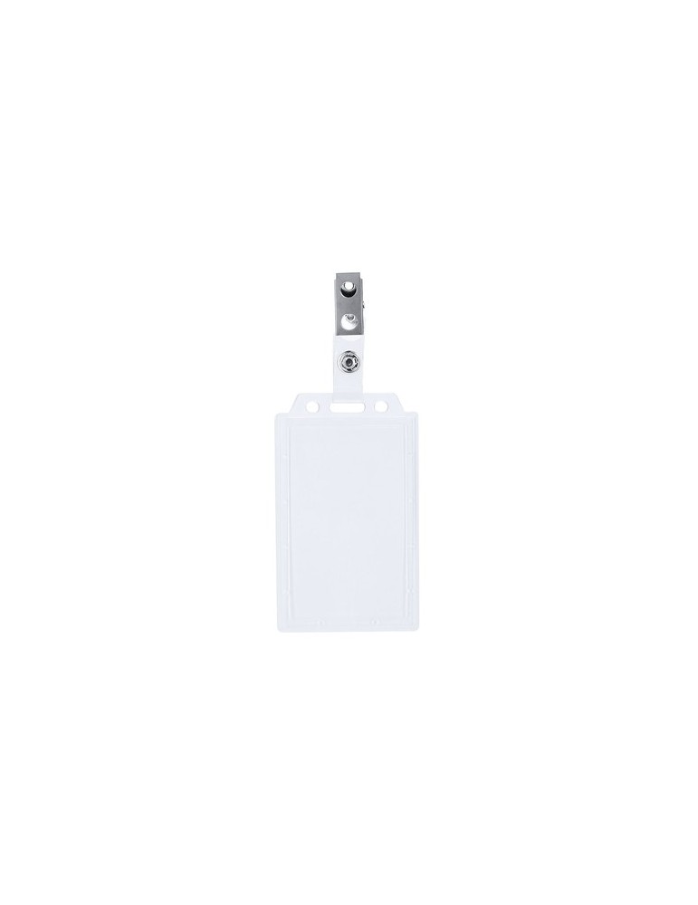 Badge Helock Matières : polystyrène (PS) Couleurs : transparent personnalisable avec votre logo