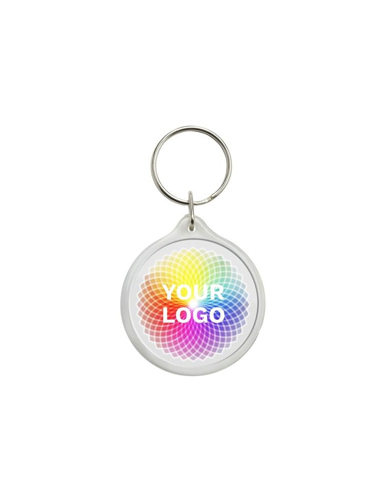Porte-clés en plastique Leco Matières : fer Couleurs : naturel personnalisable avec votre logo