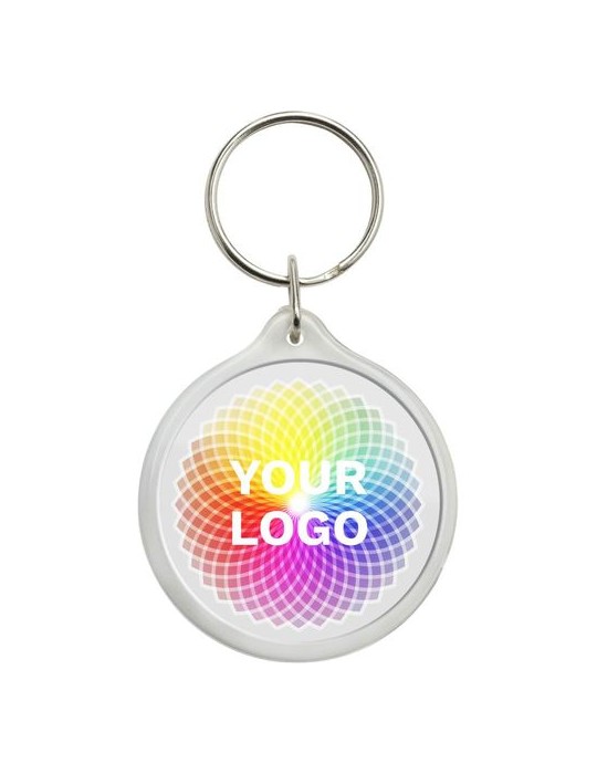 Porte-clés en plastique Leco Matières : fer Couleurs : naturel personnalisable avec votre logo