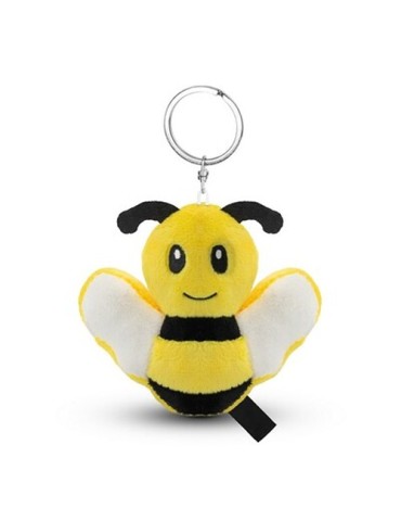 Abeille en peluche RPET, porte-clés | Miro Matières : PET recyclé Couleurs : jaune 2