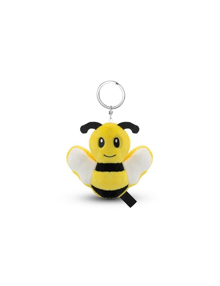 Abeille en peluche RPET, porte-clés | Miro Matières : PET recyclé Couleurs : jaune personnalisable avec votre logo
