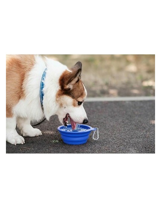 Gamelle pliable pour chien | Platora Couleurs : bleu Matières : TPR goodies publicitaire événementiel