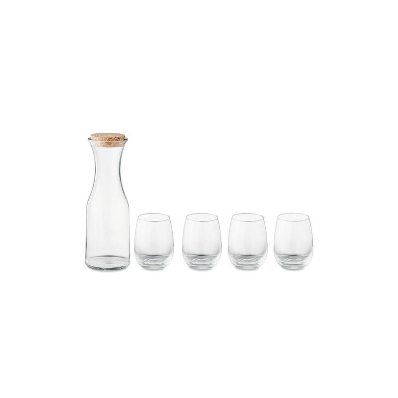 Set  de boisson en verre recyclé personnalisé - PICCADILLY Matières : verre recyclé Couleurs : transparent personnalisable avec 