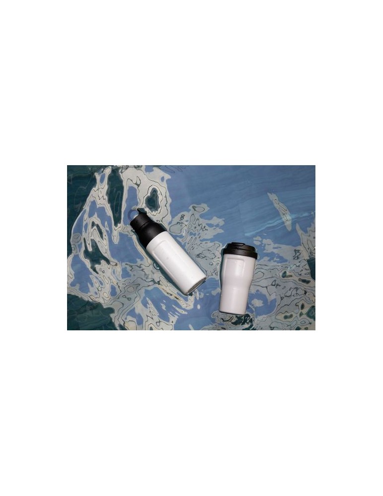 Bouteille de 520 ml BrandCharger Posh Flo Couleurs : noir impression haute définition