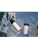 Bouteille de 520 ml BrandCharger Posh Flo Couleurs : blanc cadeau entreprise pas cher