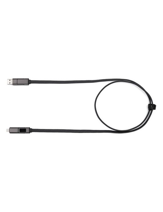 Câble de charge BrandCharger Thor Eco Matières : nylon Couleurs : gun