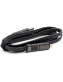 Câble de charge BrandCharger Thor Eco Matières : nylon Couleurs : gun personnalisable avec votre logo