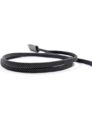 Câble de charge BrandCharger Thor Eco Matières : nylon Couleurs : gun cadeau entreprise pas cher