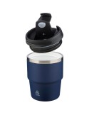 Mug double paroi de 175 ml en acier inoxydable recyclé Oli Matières : céramique Couleurs : noir livraison express 24h 48h