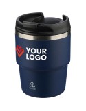 Mug double paroi de 175 ml en acier inoxydable recyclé Oli Matières : céramique Couleurs : blanc livraison express 24h 48h