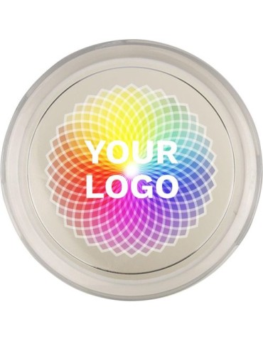Baume à lèvres dans un pot en AS Malik Matières : AS Couleurs : pourpre marquage laser ultra précis
