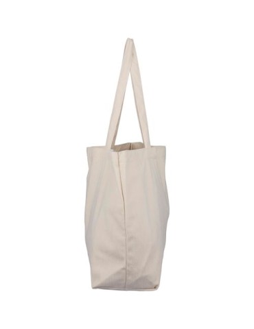 Sac shopping en velours côtelé Tino Couleurs : gris goodies entreprise design
