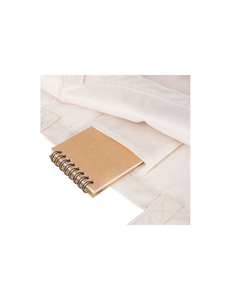 Sac shopping en velours côtelé Tino Couleurs : gris cadeau client original