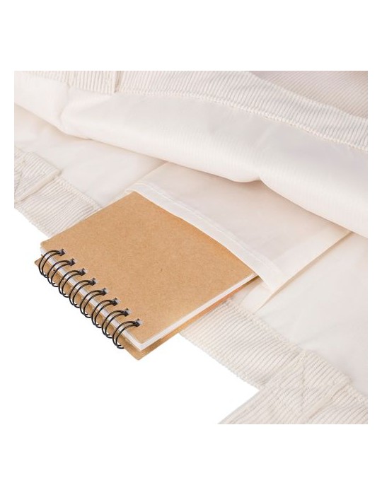 Sac shopping en velours côtelé Tino Couleurs : gris cadeau client original