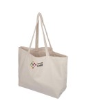 Sac shopping en velours côtelé Tino Couleurs : beige impression haute définition