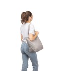 Sac shopping en velours côtelé Tino Couleurs : beige cadeau affaires élégant