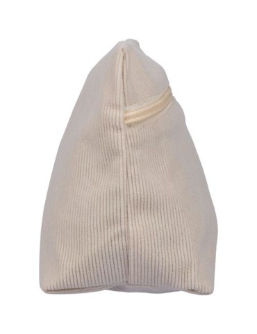 Trousse à maquillage zippée en velours côtelé Tia Couleurs : beige personnalisable avec votre logo