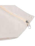 Trousse à maquillage zippée en velours côtelé Tia Couleurs : vert pastel accessoire événementiel unique