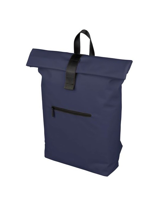 Sac à dos en PU recyclé Naiya Matières : polyester Couleurs : noir marquage laser ultra précis