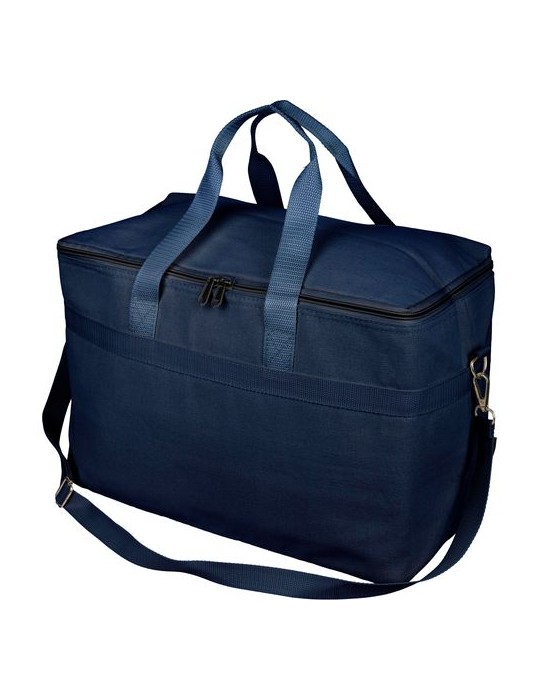 Sac isotherme en polycoton recyclé 330 g/m2 Luz Matières : coton recyclé Couleurs : bleu goodies publicitaire événementiel