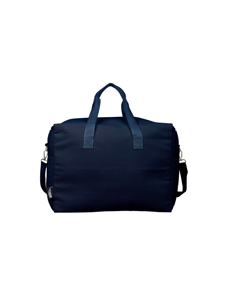 Sac isotherme en polycoton recyclé 330 g/m2 Luz Matières : coton recyclé Couleurs : bleu personnalisation rapide en France