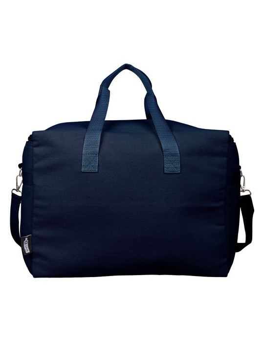 Sac isotherme en polycoton recyclé 330 g/m2 Luz Matières : coton recyclé Couleurs : bleu personnalisation rapide en France