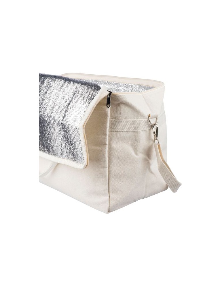 Sac isotherme en polycoton recyclé 330 g/m2 Luz Matières : coton recyclé Couleurs : bleu goodies personnalisé en stock